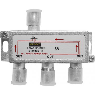 HQ 3 WAY anténní rozbočovač, 5-2500 MHz. – Zbozi.Blesk.cz