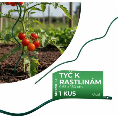 Tyč GS2 1800/6,5 mm, spirálová, drátěná, zelená, pro rostliny a rajčata – Hledejceny.cz