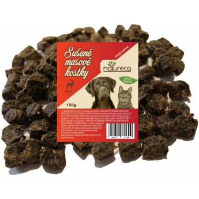 Natureca Masové kostky Jelen 100% maso 150 g – Hledejceny.cz