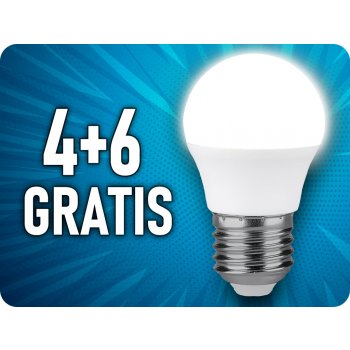 V-tac E27 LED žárovka 5.5W, 470lm, SAMSUNG chip, G45, 4+6 Teplá bílá 3000K