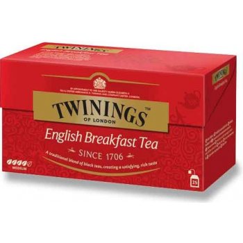 Twinings English Breakfast černý čaj 25 x 2 g