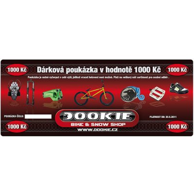 Dárková poukázka DOOKIE 1000 – Zboží Mobilmania