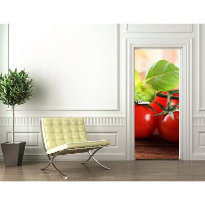 WEBLUX 59524463 Samolepka na dveře fólie Bunch of red tomatoes Banda červených rajčat rozměry 90 x 220 cm – Zbozi.Blesk.cz