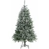 Vánoční stromek Juskys Umělý vánoční stromek Talvi 180 cm zelený se sněhem a černým stojanem