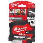 Milwaukee Magnetický svinovací metr s LED 7,5 m 4932492469 – Hledejceny.cz