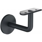 Hahn Steel Nerezový držák madla (pr. 42.4 mm) pro montáž na zeď, AISI 304, černá – Sleviste.cz