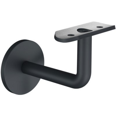 Hahn Steel Nerezový držák madla (pr. 42.4 mm) pro montáž na zeď, AISI 304, černá – Sleviste.cz