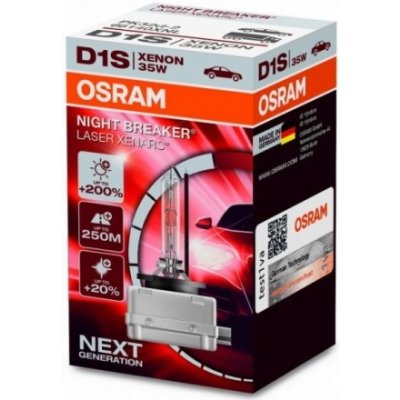 Osram Xenarc Night Breaker Laser 66140XNL D1S-XNBL PK32d-2 85V 35W – Zboží Mobilmania