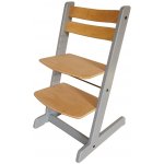 Dvěžidle Easy Rostoucí židle Lucie šedo buková 70kg – Hledejceny.cz