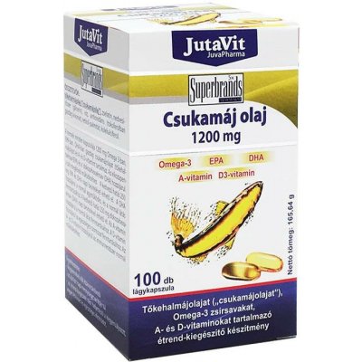 JutaVit Cod Liver Oil 1200 mg 100 softgels – Hledejceny.cz