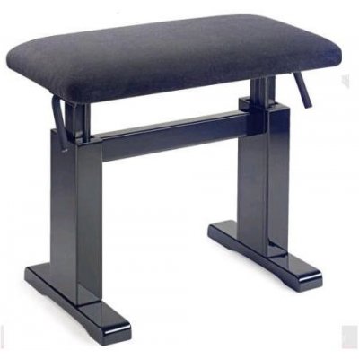 STAGG stolička pianová hydraulická černá mat/černý samet – Zboží Mobilmania