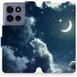 Mobiwear Flipové Motorola Moto G86 5G V145P Noční obloha s měsícem – Zboží Živě
