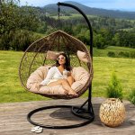 di volio Závěsné křeslo Foggio hnědé – Hledejceny.cz