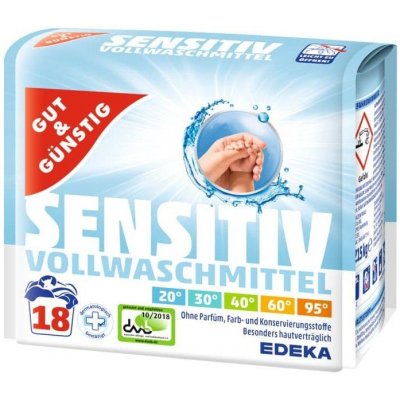 G&G Sensitiv prací prášek pro citlivou pokožku 1,215 kg – Zbozi.Blesk.cz