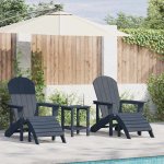 OMAXI 902283 Zahradní lounge nábytek 2 ks Námořnická modrá 74 x 82 x 90 cm – Hledejceny.cz