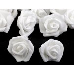 Prima-obchod Růže pěnová dekorační ø 30-40 mm bílá 1 – Zbozi.Blesk.cz