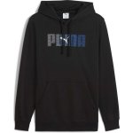 Puma ESSENTIALS LOGO LAB HOODIE FL mikina černá – Zboží Dáma