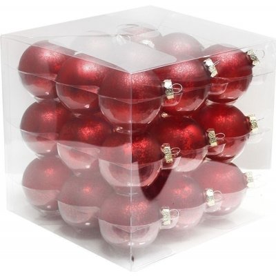 J&M Home International LTD. Koule sklo 6cm/27ks antik červená – Hledejceny.cz