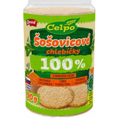 Celpo Celozrnné chlebíčky čočkové s mořskou solí 90 g