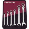 Klíč KRAFTWERKTOOLS BEST OF KW: Souprava klíčů ráčnových 8-19mm CLICKRAFT FLEX 6ks - taška