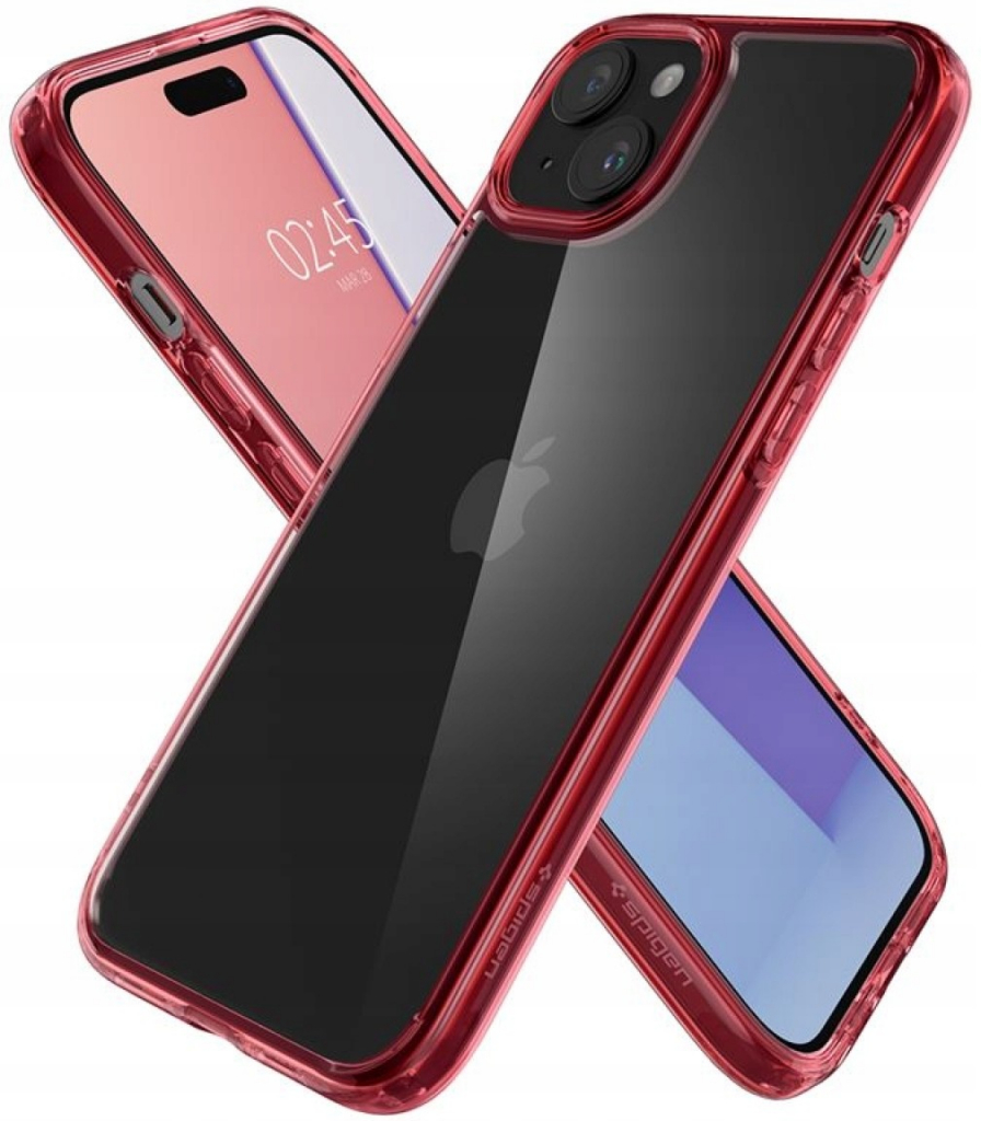 Pouzdro Spigen Ultra Hybrid iPhone 15 red crystal