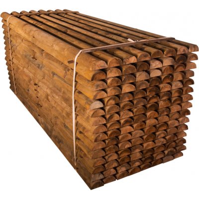 Dřevěná půlkulatina - dl. 290 cm, šíře 10 cm – Zboží Mobilmania