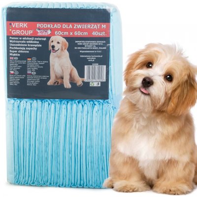 Verk 19308 Tréninkové absorpční podložky pro psy 60 x 60 cm 40 ks – Sleviste.cz