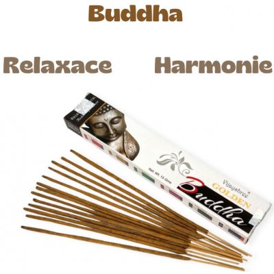 Golden indické vonné tyčinky Buddha 15 g – Zbozi.Blesk.cz