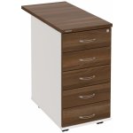 Hobis K 35 C N 80 5 zásuvek léta napříč 80 cm ořech bílá – Hledejceny.cz