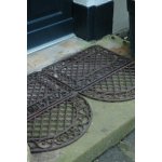 ESSCHERT DESIGN BEST FOR BOOTS litinová hranatá s ornamenty červeno-hnědá 66,5 x 42 cm – Hledejceny.cz