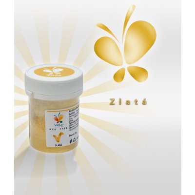 Vola colori Barva v prášku perleťová AF zlatá kelímek 5 g – Zbozi.Blesk.cz