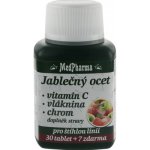 MedPharma Jablečný ocet + Vitamin C + Vláknina + Chrom 37 kapslí – Sleviste.cz