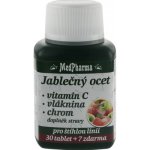 MedPharma Jablečný ocet+vlák.+vit.C+chrom 37 tablet – Hledejceny.cz