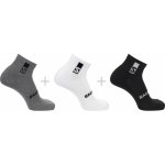 Salomon Everyday Ankle 3 Pack Black/White/Med Grey Melange – Zbozi.Blesk.cz