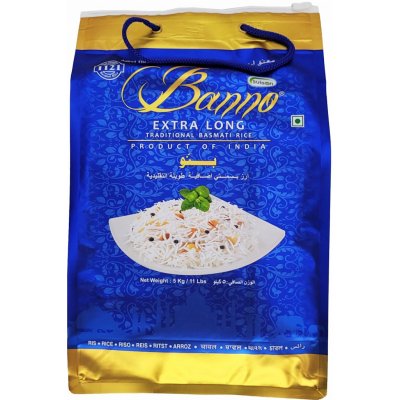 Banno Rýže Basmati Extra dlouhá 5 kg – Zboží Dáma