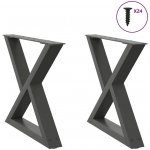 Omaxi 958755 Nohy konferenčního stolku 2 ks antracitové 60 x 42-43,3 cm ocelové – Hledejceny.cz