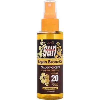 Vivaco Sun opalovací olej s Bio-arganovým olejem SPF20 100 ml