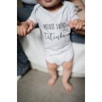 Černá na bílé Bodyčko Miluji svého tatínka dlouhý rukáv – Zboží Mobilmania