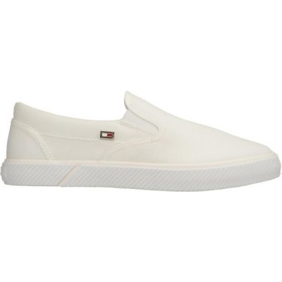 Tommy Hilfiger Tenisky Canvas Slip-On Sneaker FW0FW07806 Bílá – Zboží Dáma
