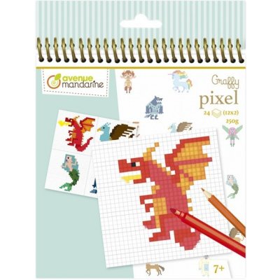 Avenue Mandarine Omalovánky Graffy Pixel Pohádková zvířátka – Hledejceny.cz