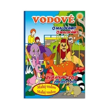 Vodové omalovánky Maluj vodou Zvířátka v ZOO POSLEDNÍ 2 KS Jiri Models 101376