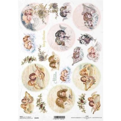 Itd. Collection rýžový papír Andílci Vintage A4 – Zboží Dáma