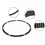 Springos Hula hop s kuličkami 85 cm černá – Hledejceny.cz