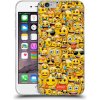 Pouzdro a kryt na mobilní telefon Apple Pouzdro HEAD CASE Apple iPhone 6 EMOJI - Mnoho malých smajlíků