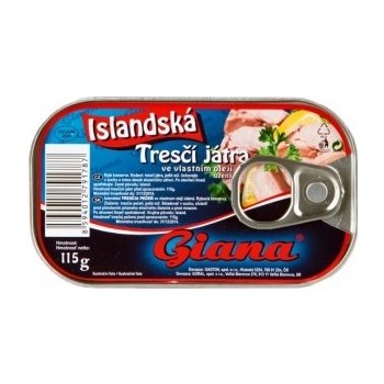 Giana Tresčí játra ve vlastním oleji 115g