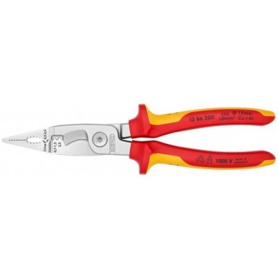 Elektroinstalační kleště Knipex 1386200, chromované, 200mm – Zbozi.Blesk.cz