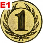 Emblém E1 JEDNIČKA umístění na sportovní pohár nebo medaili 25 mm – Zboží Dáma