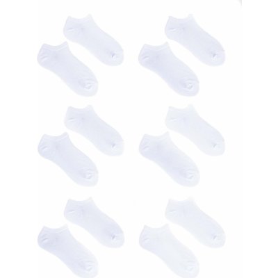 Yoclub 6Pack Základní kotníkové ponožky SKS-0064U-0100-002 White bílé