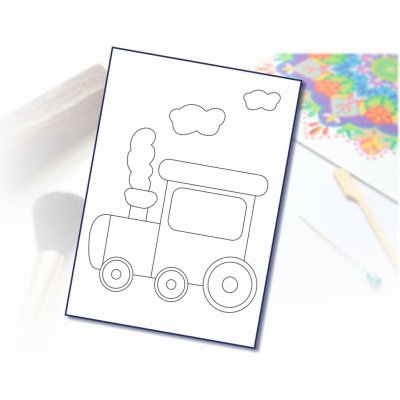 Radost v písku Šablona na pískování vláček A6 – Hledejceny.cz