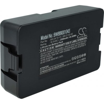 VHBW Gardena 250 / 400 / 500, 18 V, 2.5 Ah - neoriginální – Hledejceny.cz